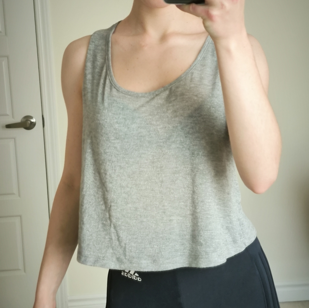 Toi & Moi Metallic Crop Top